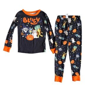 Bluey Halloween pajama set size 4